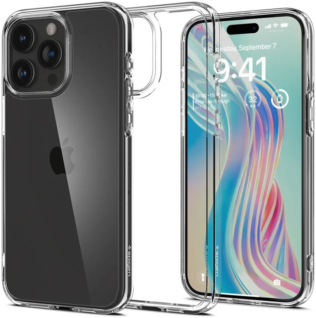 Spigen Ultra Hybrid Case ACS06707 iPhone 15 Pro - Transparant