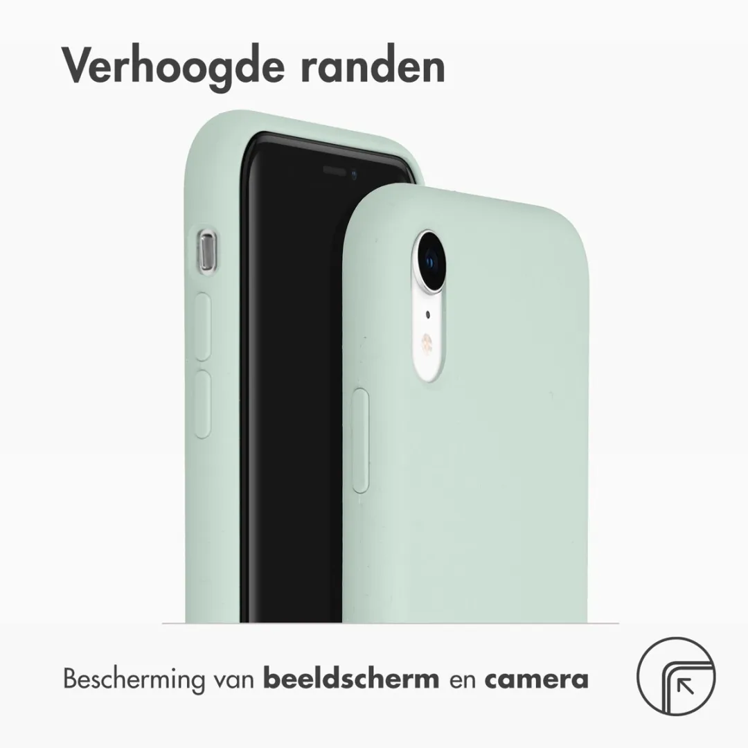 Accezz Hoesje iPhone XR Sky Blue - Liquid Silicone - afbeelding 5 van 6