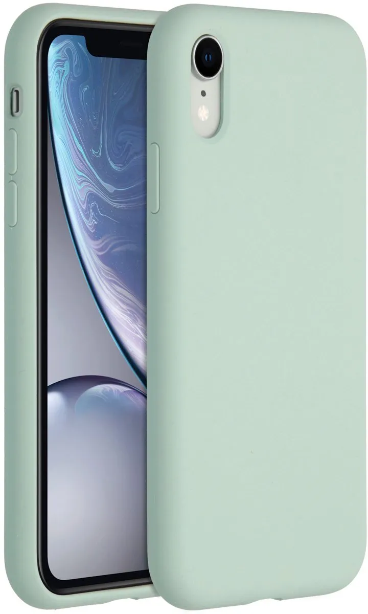 Accezz Hoesje iPhone XR Sky Blue - Liquid Silicone