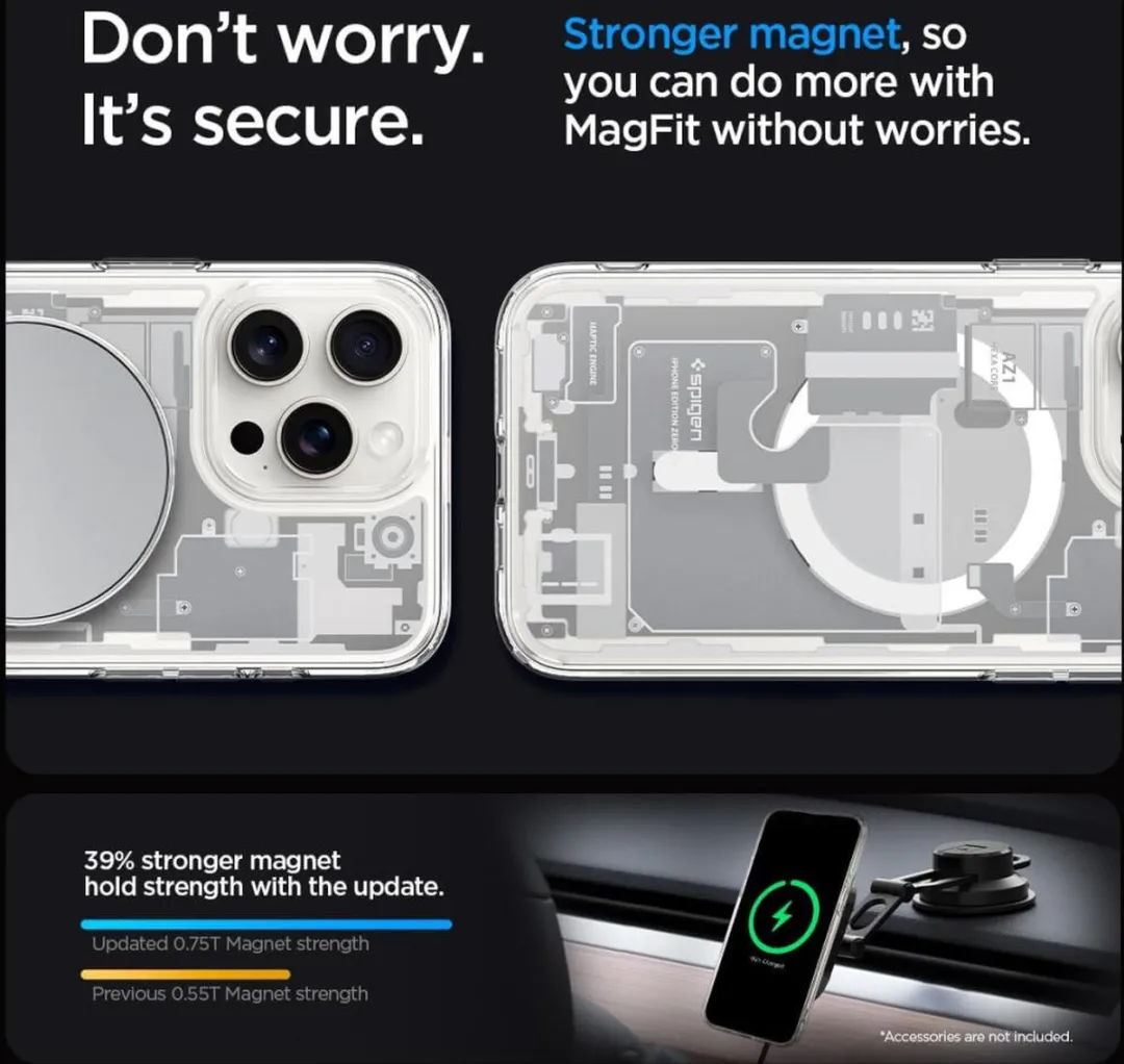 Spigen Ultra Hybrid MagFit ACS07034 iPhone 15 Pro Max - Wit - afbeelding 6 van 6