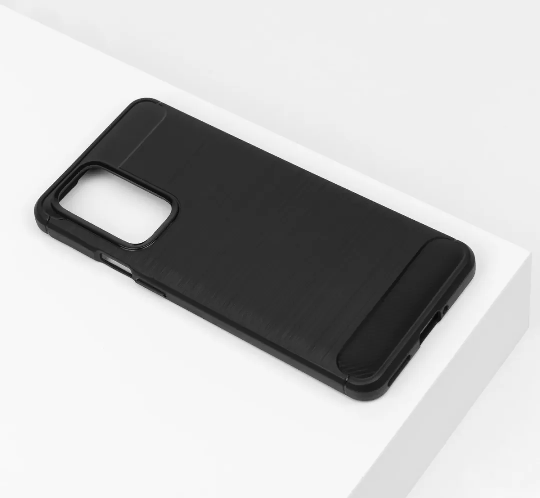 BMAX Carbon Soft Case OnePlus 9 Pro - Zwart
