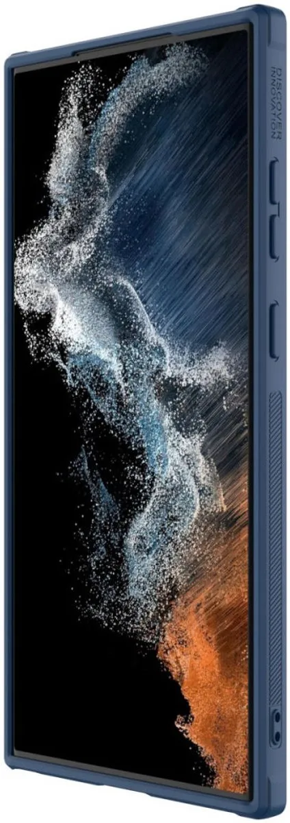 Nillkin Leather CamShield S Hoesje - Blauw - Samsung Galaxy S23 Ultra