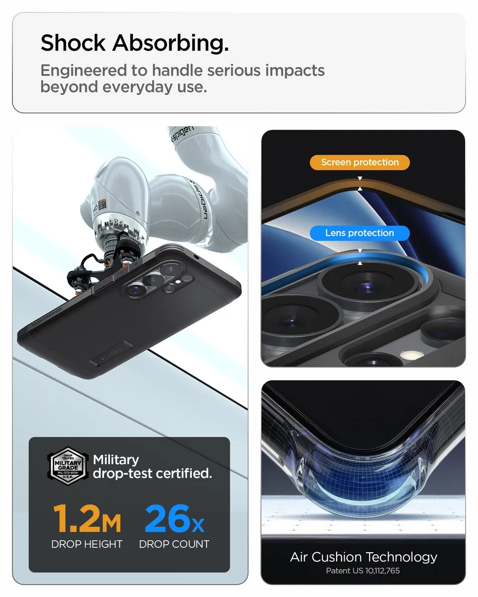 Spigen Tough Armor MagFit ACS10684 Hoesje - Samsung Galaxy S26 Ultra - Zwart - afbeelding 6 van 6
