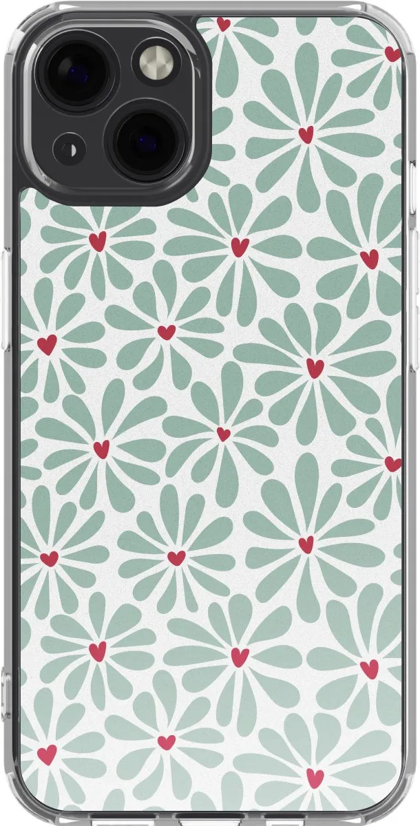 Imoshion iPhone 13 Hoesje Bloom Love Sage Green