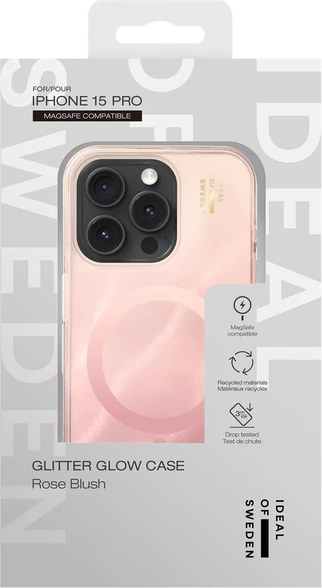 iDeal of Sweden Clear Case iPhone 15 Pro MagSafe - Roze