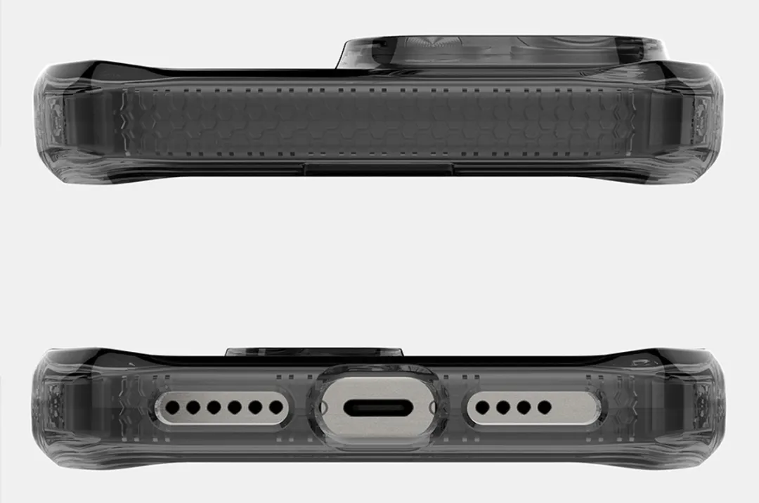 Itskins Hybrid R Vapor Hoesje - Apple iPhone 16 Pro - Grijs/Transparant
