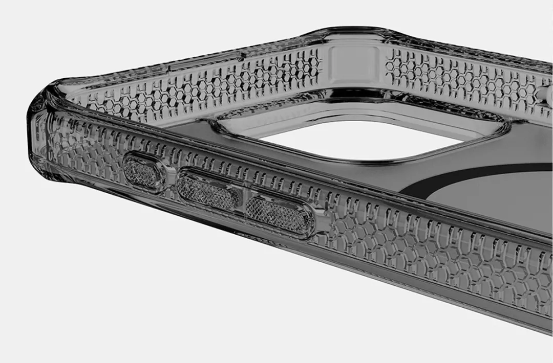 Itskins Hybrid R Vapor Hoesje - Apple iPhone 16 Pro - Grijs/Transparant