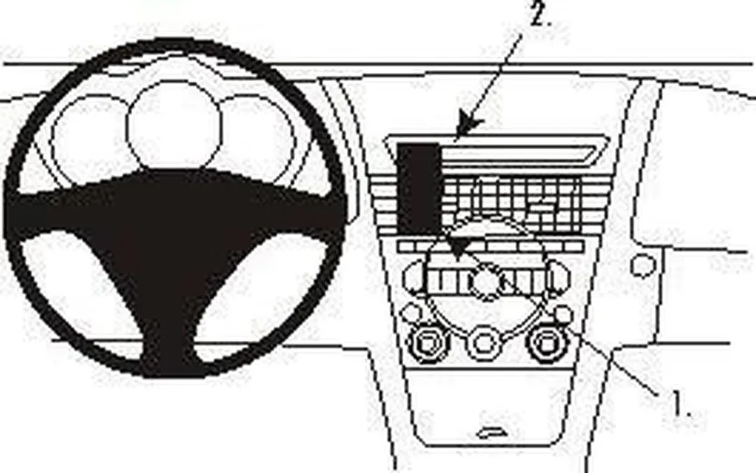 Brodit ProClip 853301 Houder Mazda RX-8 2004-2008 Center Mount - afbeelding 2 van 2
