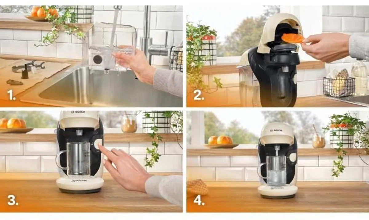 Bosch TAS117E Capsule Koffiemachine - 1400W - 700ml - Crème