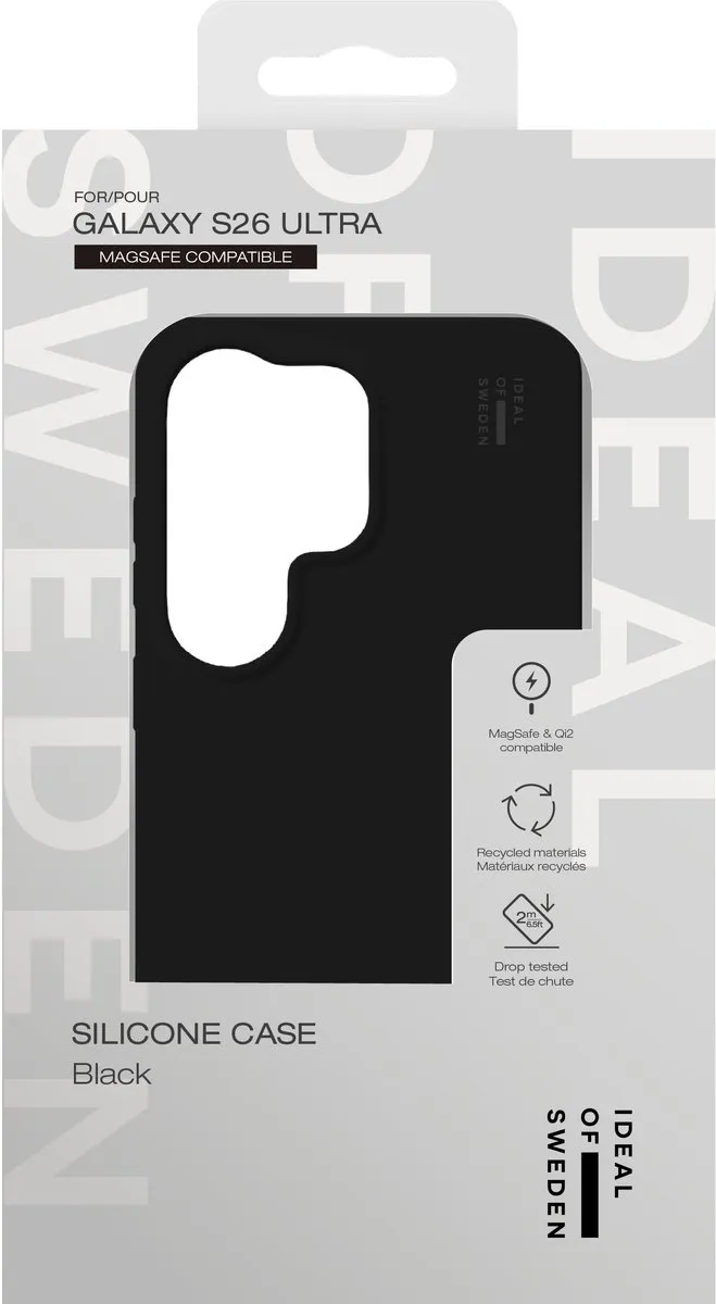 iDeal of Sweden Silicone Hoesje S26 Ultra - IDSICMS-S26U-01 - Zwart