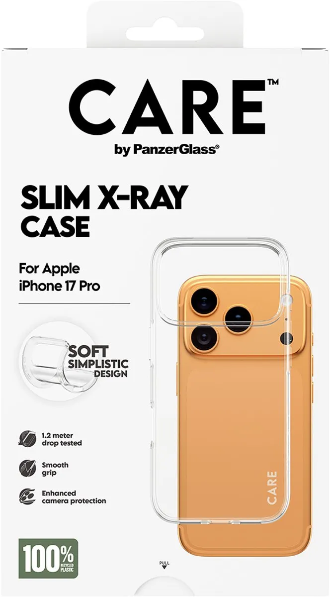 PanzerGlass Case Care Moderne X-Ray Soft Basic - iPhone 17 Pro - Zwart