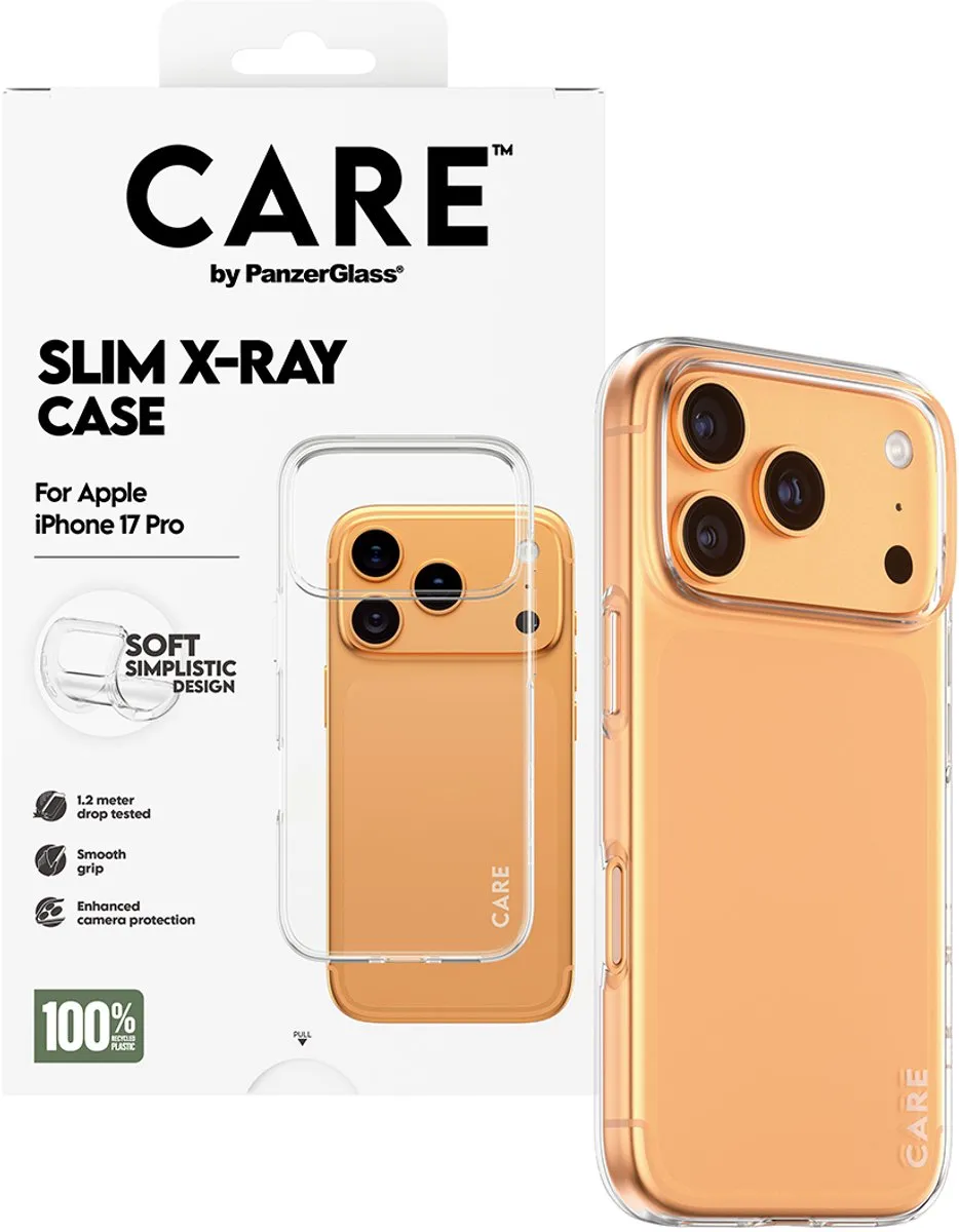 PanzerGlass Case Care Moderne X-Ray Soft Basic - iPhone 17 Pro - Zwart