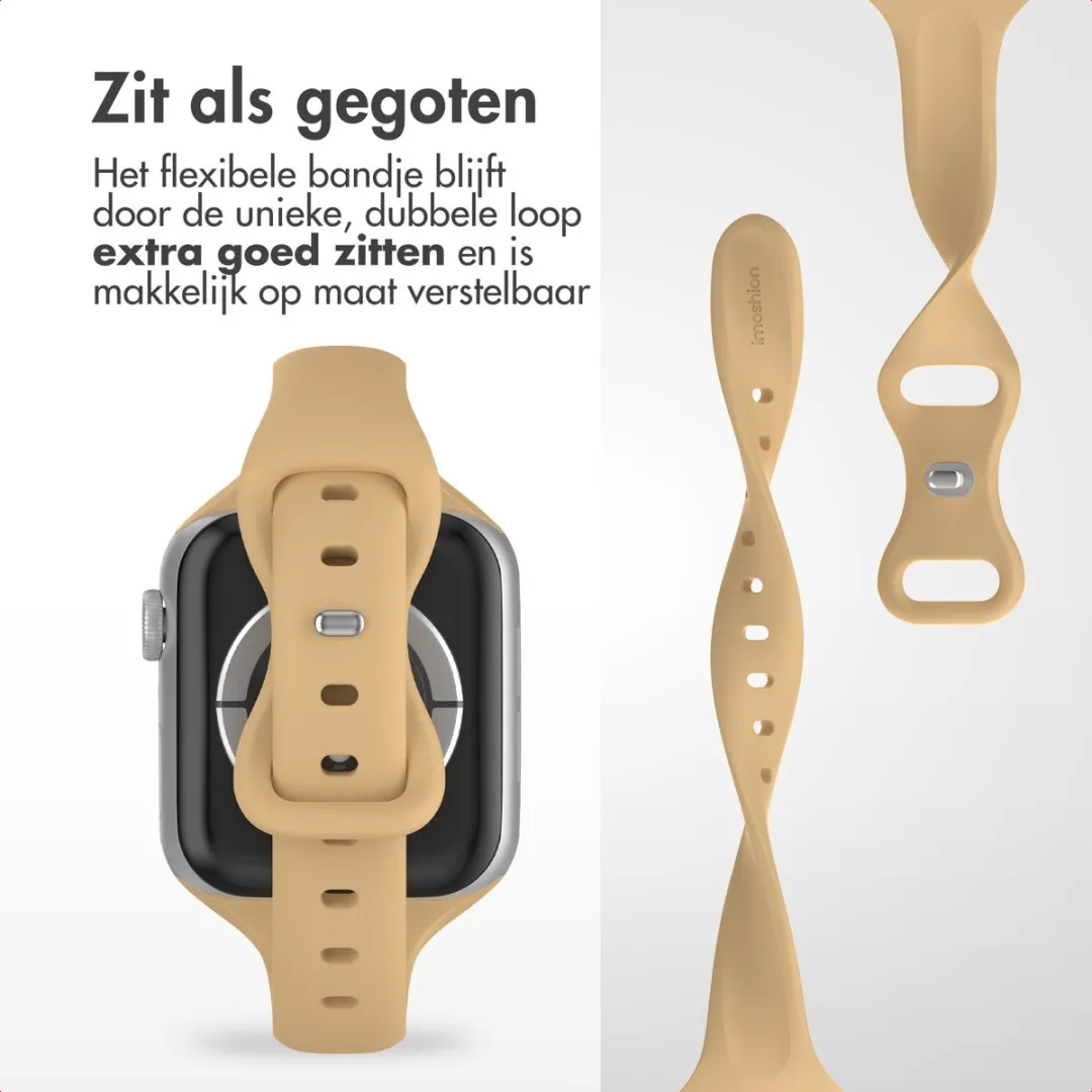 Imoshion Siliconen Bandje Apple Watch 38-42mm - Beige