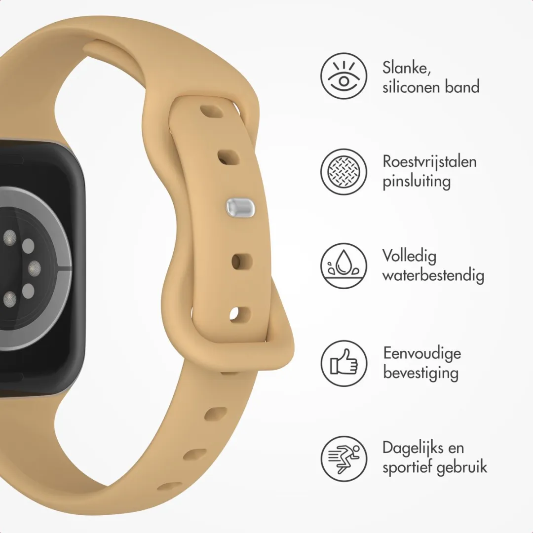 Imoshion Siliconen Bandje Apple Watch 38-42mm - Beige
