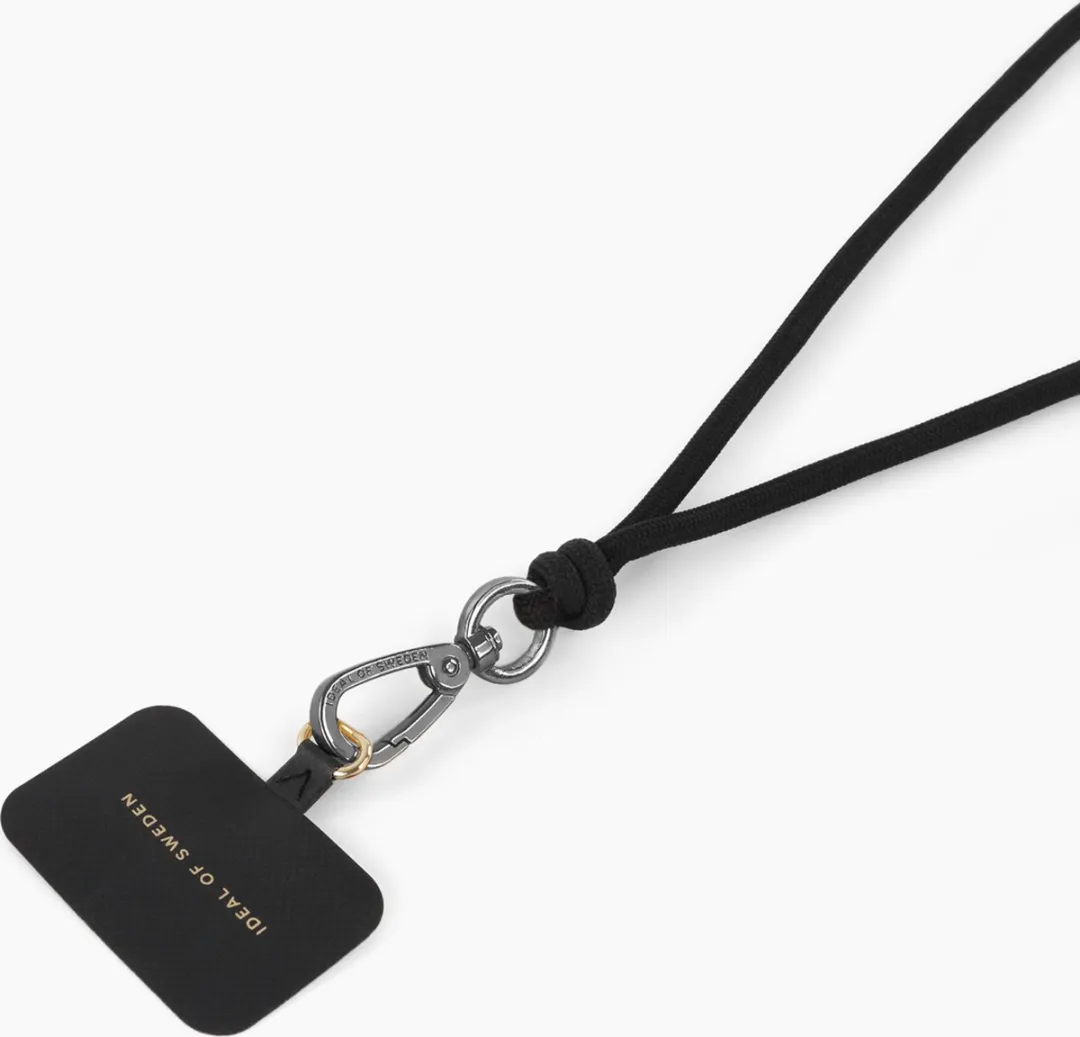 iDeal of Sweden Cord Phone Strap IDCDSSI23-407 - Coal Black