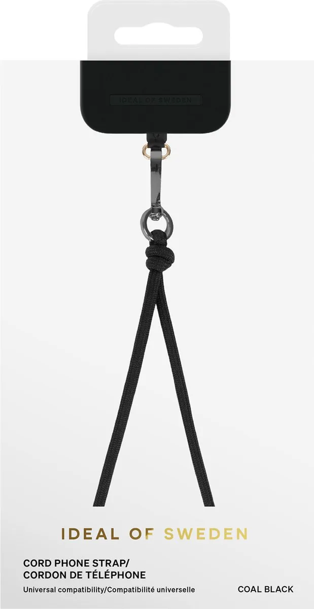 iDeal of Sweden Cord Phone Strap IDCDSSI23-407 - Coal Black - afbeelding 6 van 6