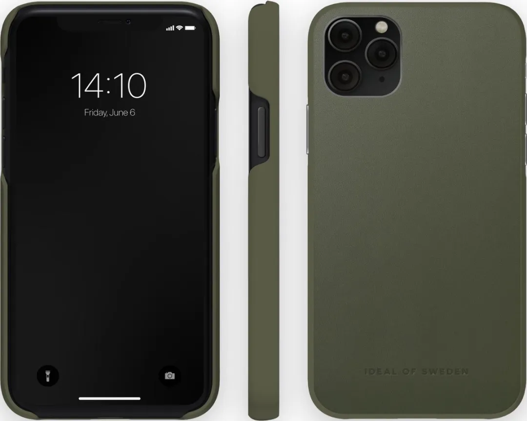 iDeal of Sweden Atelier Case Introductory Unity iPhone 11 Pro/XS/X - Intense Khaki - afbeelding 6 van 6