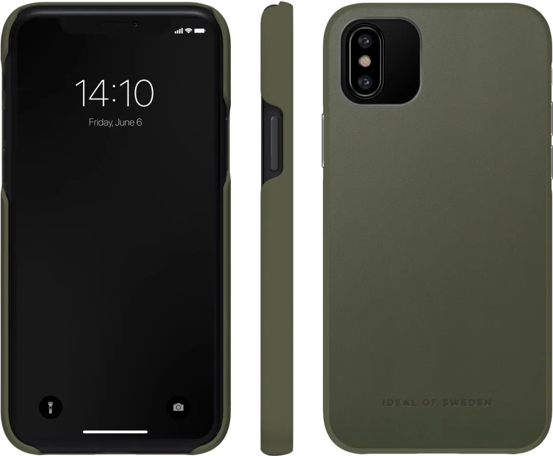 iDeal of Sweden Atelier Case Introductory Unity iPhone 11 Pro/XS/X - Intense Khaki - afbeelding 4 van 6