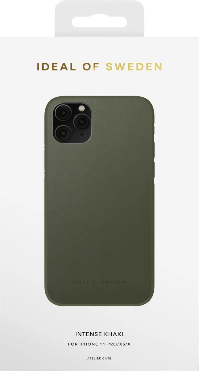 iDeal of Sweden Atelier Case Introductory Unity iPhone 11 Pro/XS/X - Intense Khaki - afbeelding 5 van 6