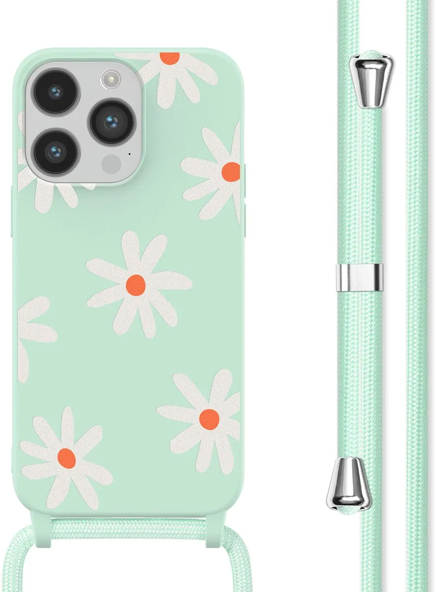 Imoshion iPhone 14 Pro Hoesje - Green Flower Distance