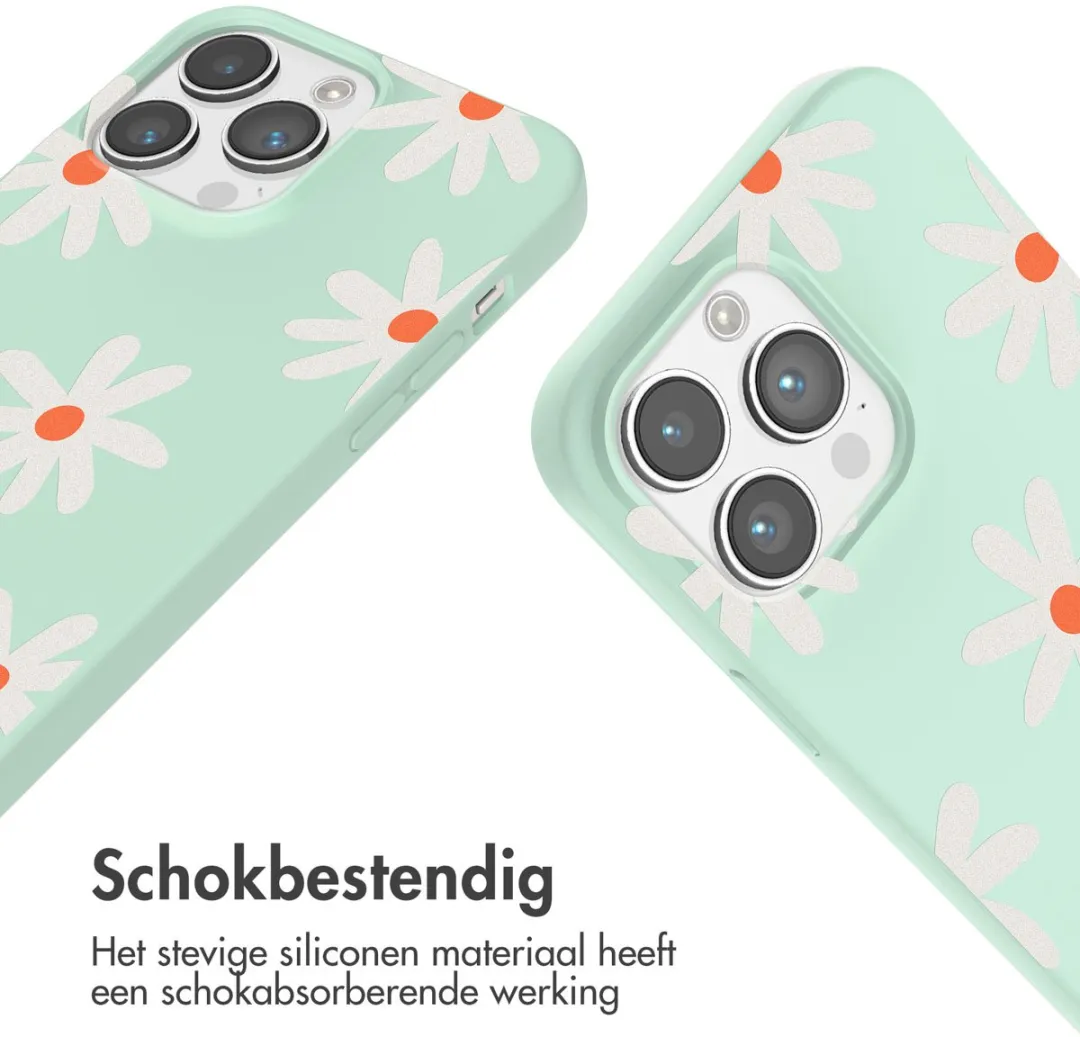 Imoshion iPhone 14 Pro Hoesje - Green Flower Distance