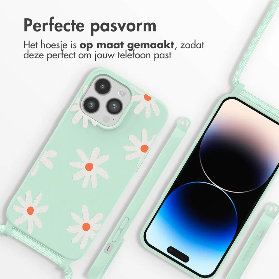 Imoshion iPhone 14 Pro Hoesje - Green Flower Distance
