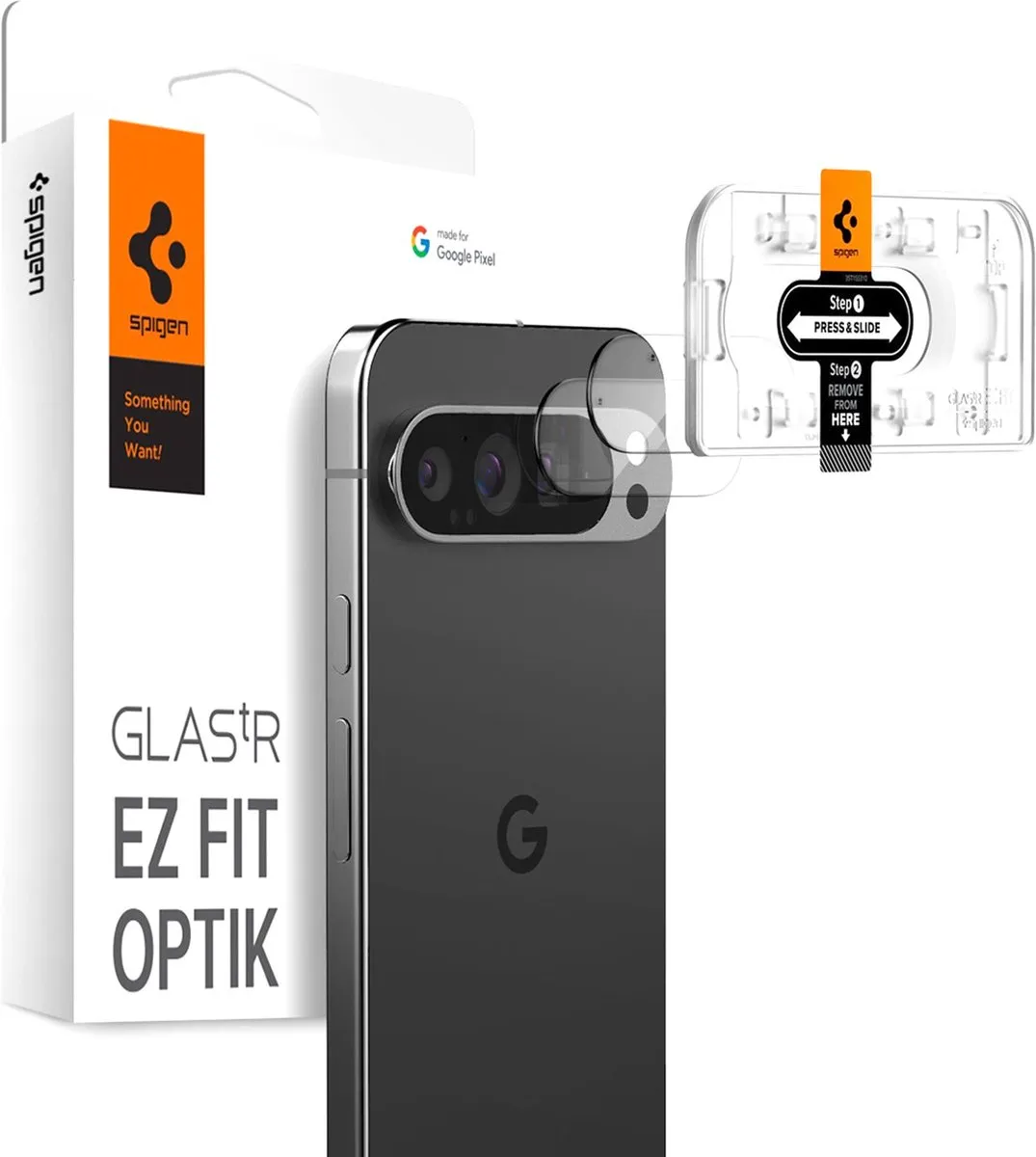 Spigen AGL08444 Camera Lens Protector - 2 Stuks - Google Pixel 9 Pro