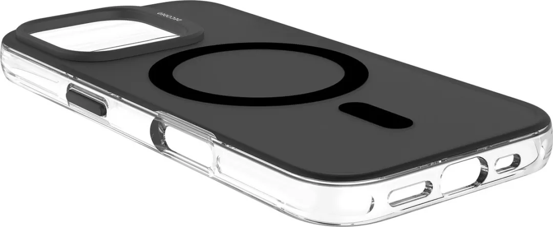 Decoded Clear Frosted Hoesje iPhone 16 Pro - Zwart - afbeelding 6 van 6