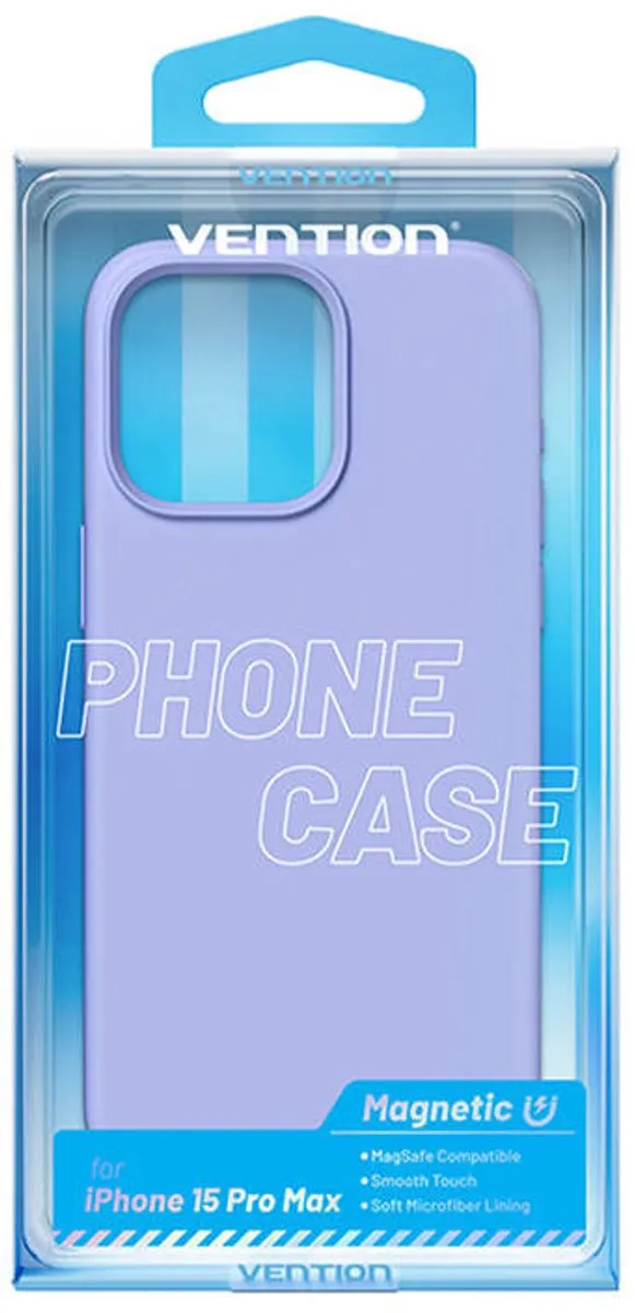 Vention Siliconen Hoesje iPhone 15 Pro Max - Paars