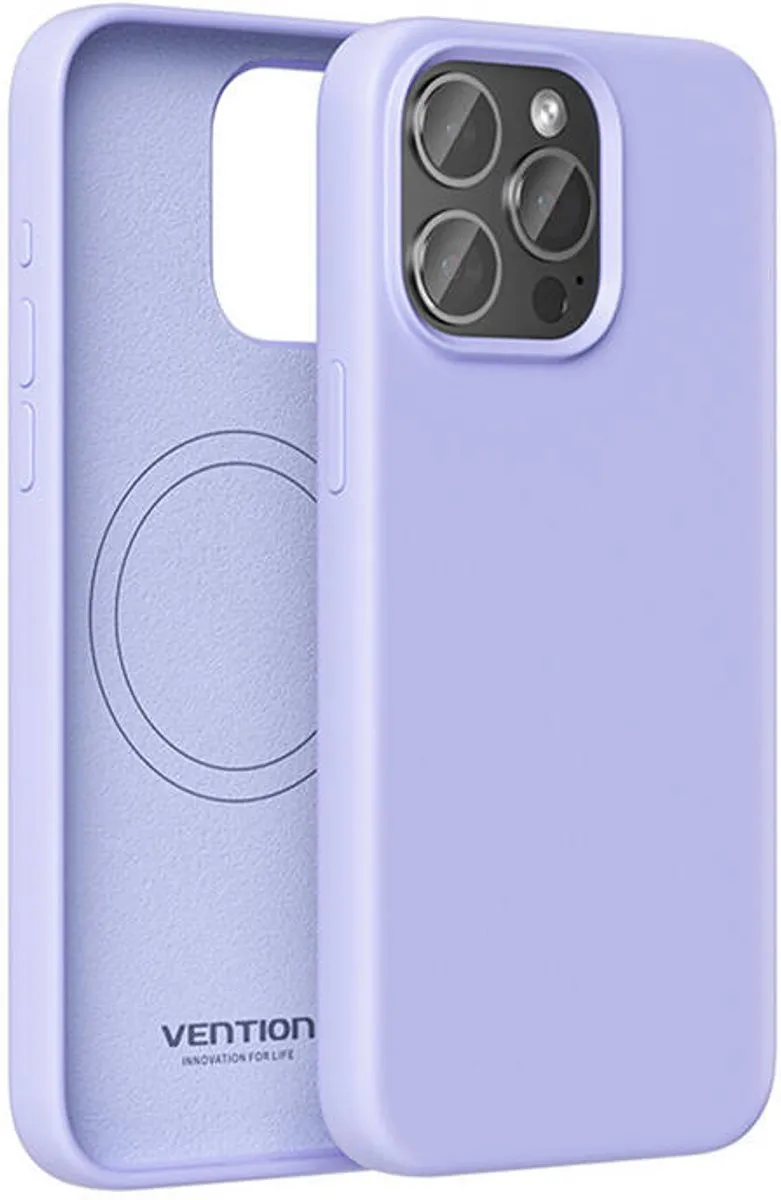 Vention Siliconen Hoesje iPhone 15 Pro Max - Paars