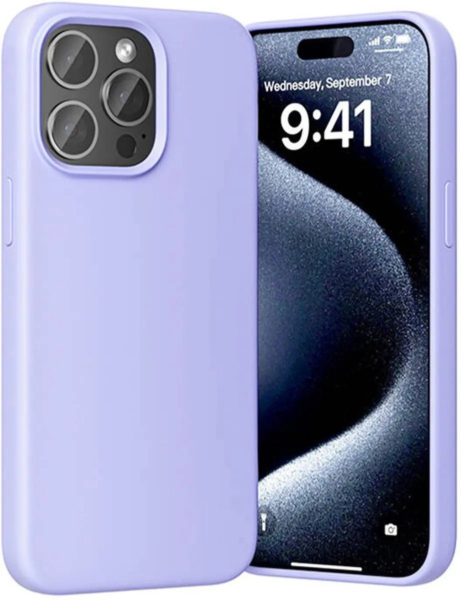 Vention Siliconen Hoesje iPhone 15 Pro Max - Paars