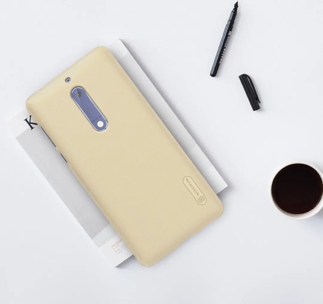 Nillkin Frosted Shield Hoes Nokia 5 - Goud - afbeelding 6 van 6
