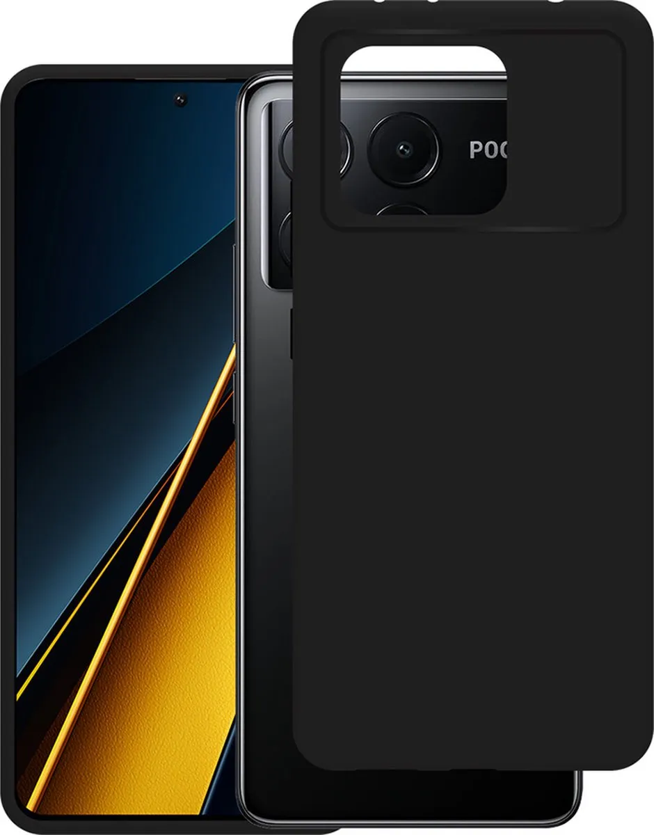 Just in Case Cazy Hoesje Xiaomi Poco X6 Pro - Siliconen - Zwart