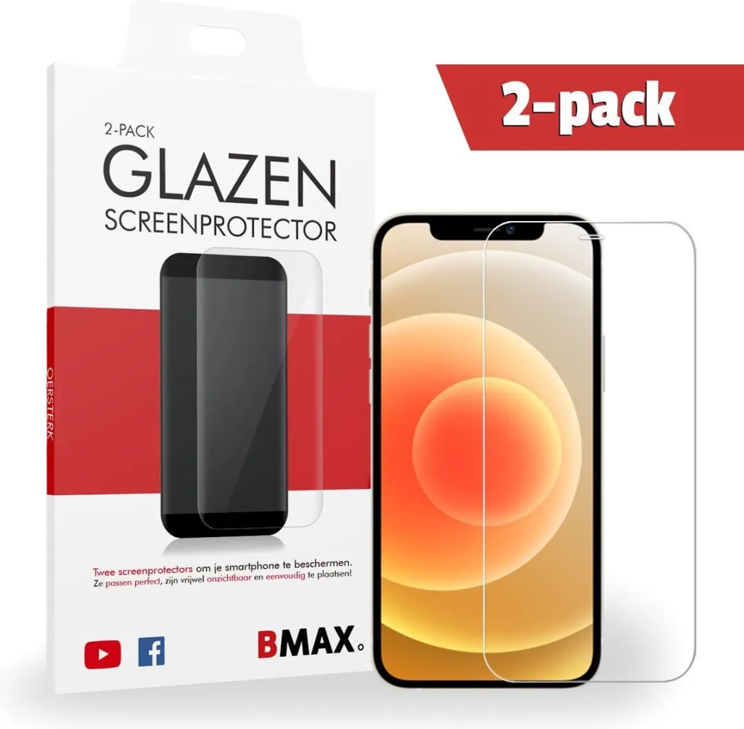 BMAX iPhone 12 Mini Screenprotector 2 Stuks
