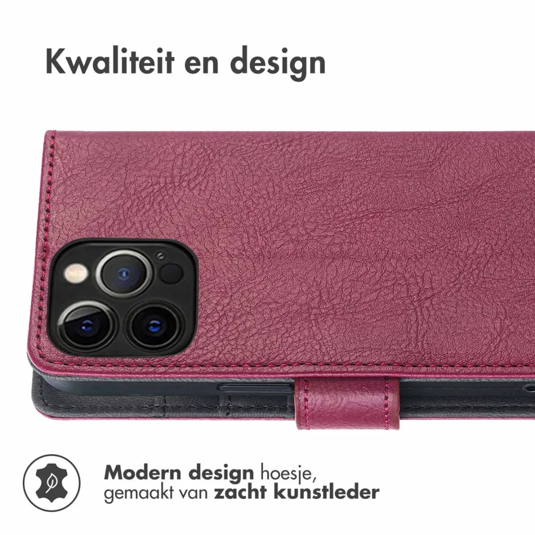 Imoshion Hoesje iPhone 12/12 Pro - 3 Pasjes - Bordeaux