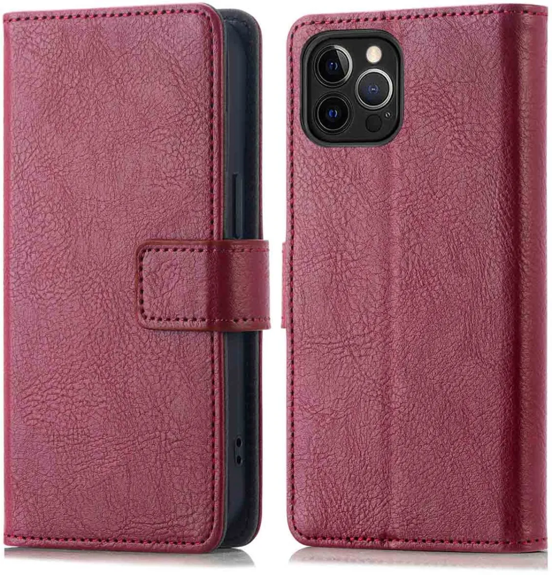 Imoshion Hoesje iPhone 12/12 Pro - 3 Pasjes - Bordeaux