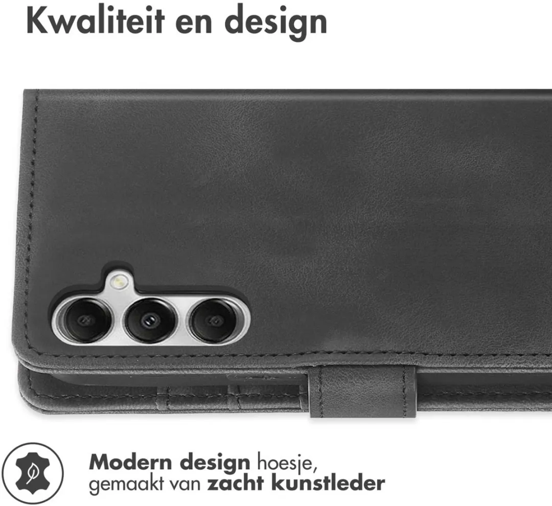 Imoshion Bookcase Hoesje Samsung Galaxy A55 - 3 Pasjes - Zwart