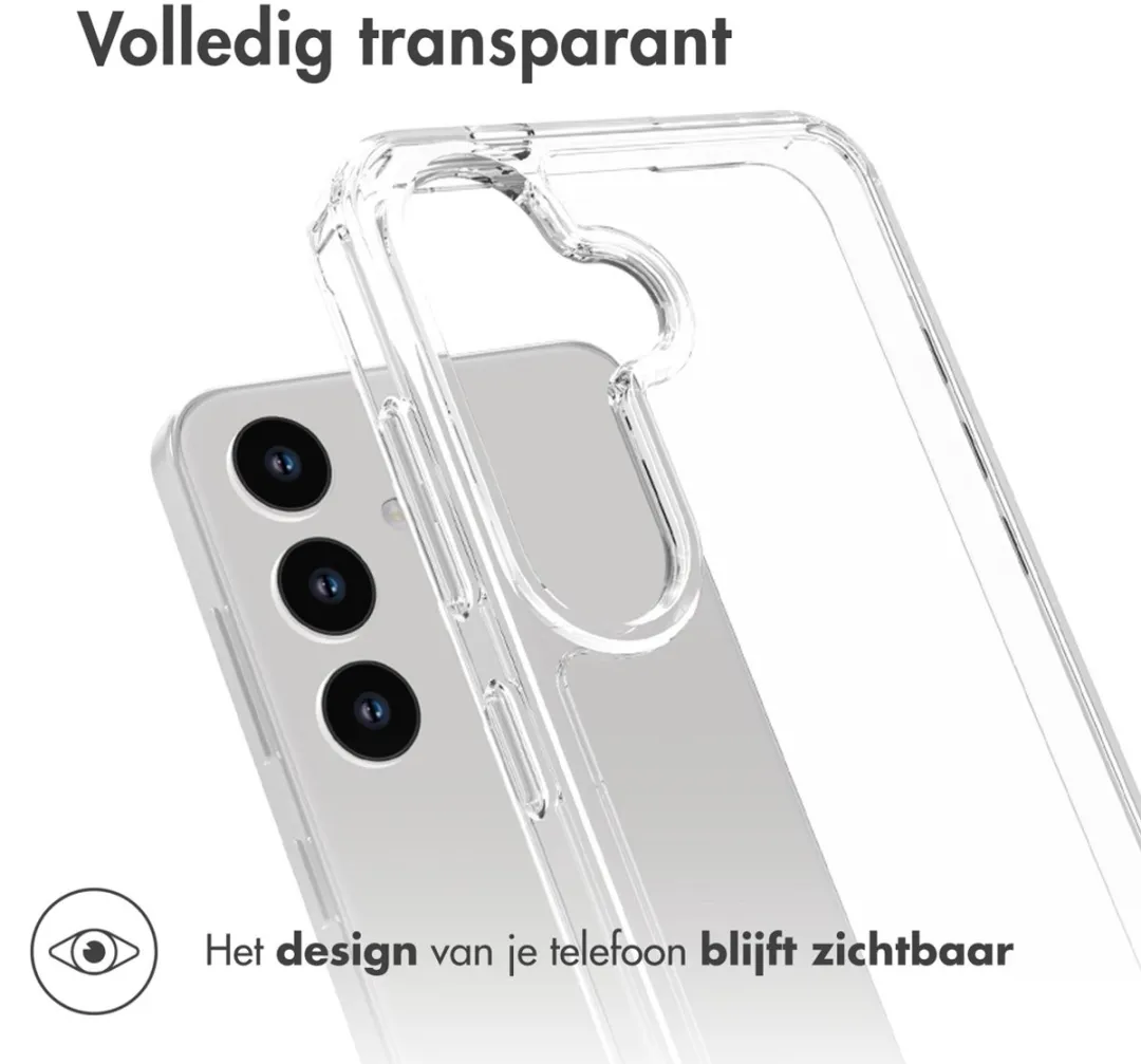 Accezz Xtreme Impact Backcover 2.0 voor Samsung Galaxy S24 - Transparant