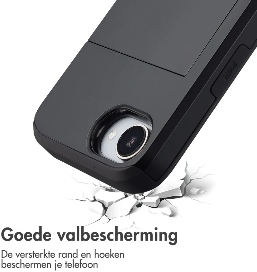 Imoshion Hoesje iPhone 16e Pasjeshouder Zwart