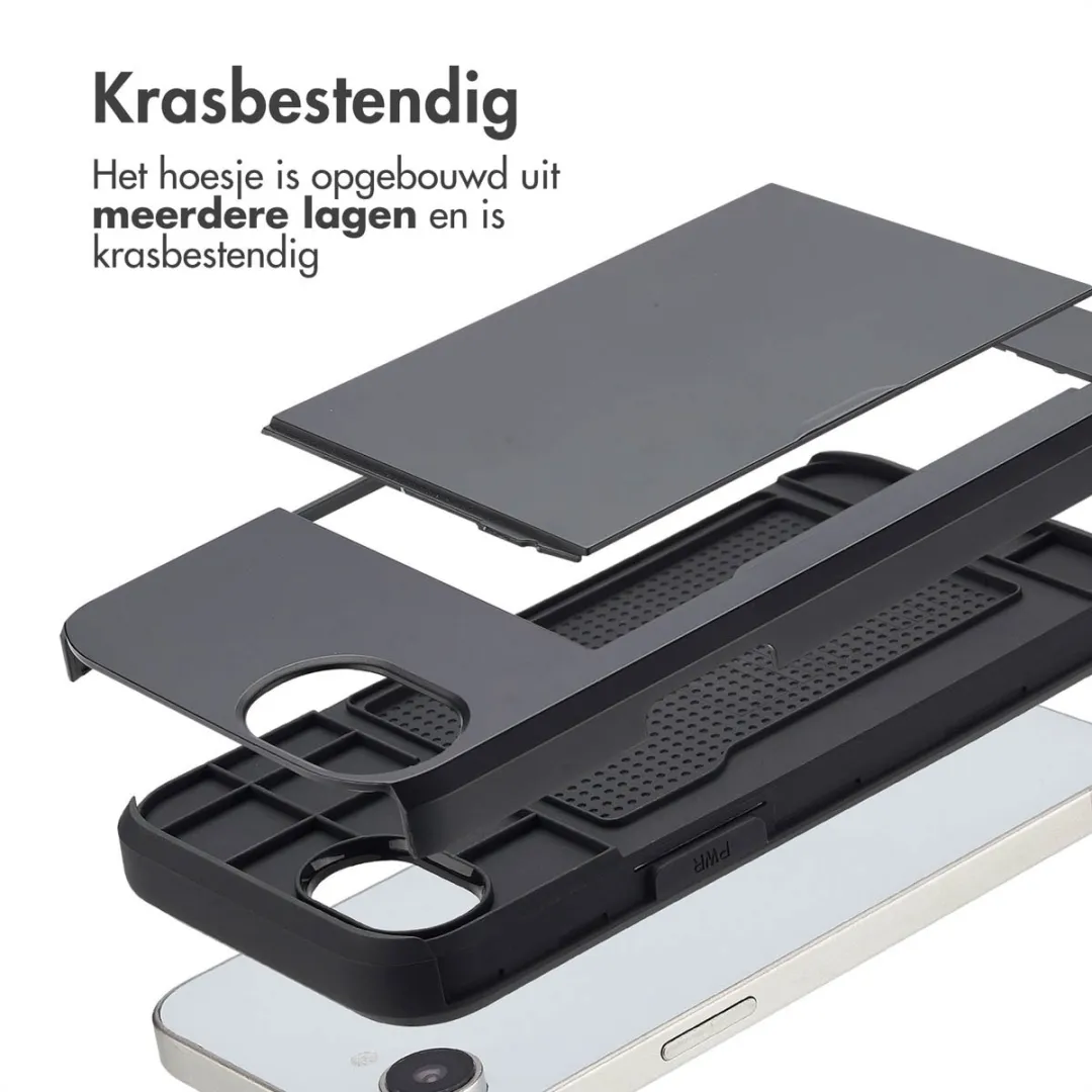 Imoshion Hoesje iPhone 16e Pasjeshouder Zwart - afbeelding 6 van 6
