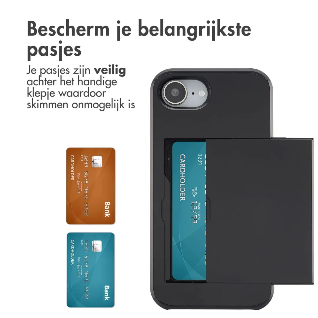 Imoshion Hoesje iPhone 16e Pasjeshouder Zwart