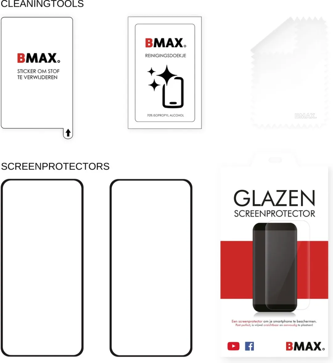 BMAX Screenprotector Xiaomi 12T Pro - 2 Stuks