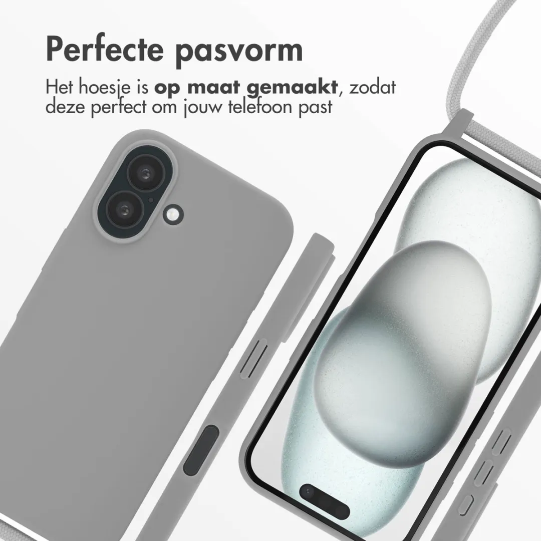 Imoshion iPhone 16 Siliconen Hoesje - Lichtgrijs