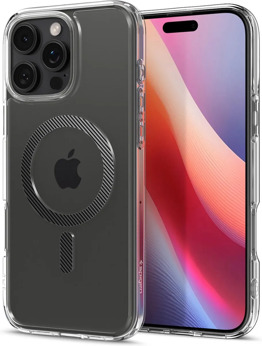 Spigen Ultra Hybrid MagSafe iPhone 16 Pro Hoesje - Carbon Fiber - 12162