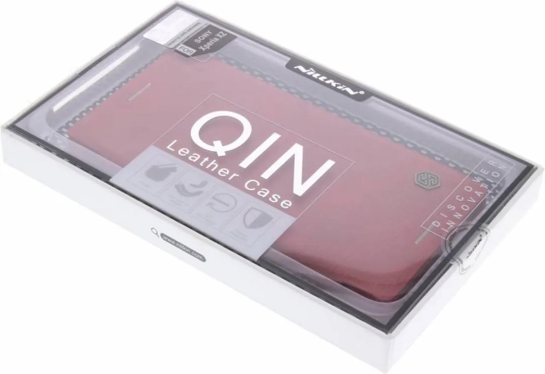 Nillkin Qin Leather Booktype Hoes Sony Xperia XZ - Rood - afbeelding 4 van 4