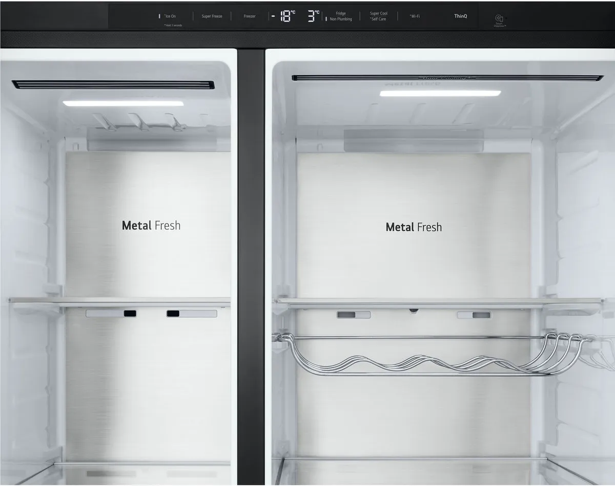 LG GSLE91EVAC Amerikaanse Koelkast 628L - UVnano & DoorCooling+ - Zwart