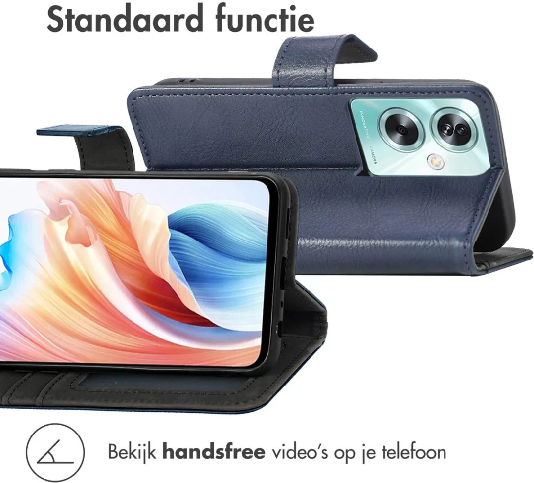 Imoshion Hoesje Oppo A79 Donkerblauw - 3 Pasjes