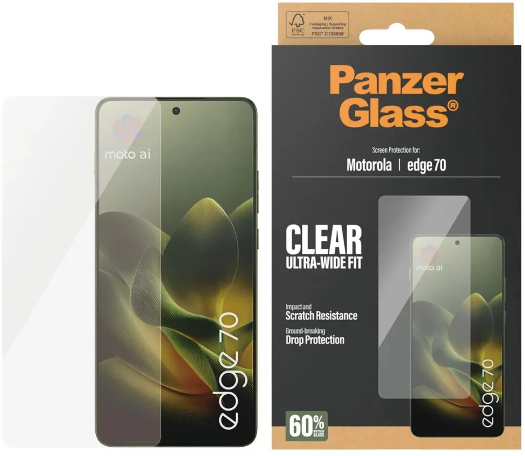 PanzerGlass Ultra-Wide Screenprotector Motorola Edge 70