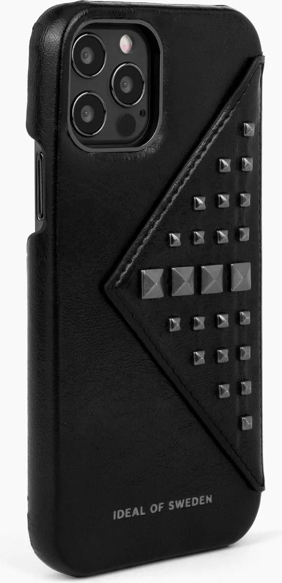 iDeal of Sweden Statement Case Flap Pocket iPhone 12/12 Pro - 3 Pasjes - Glossy Black