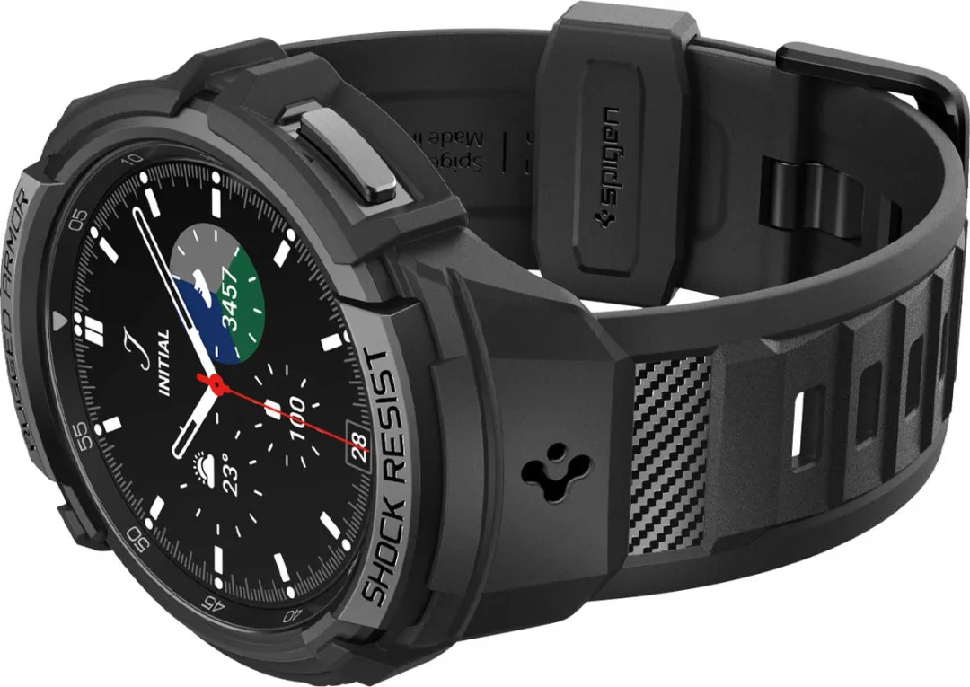 Spigen Rugged Armor Pro Samsung Galaxy Watch6 Classic 43mm - Zwart